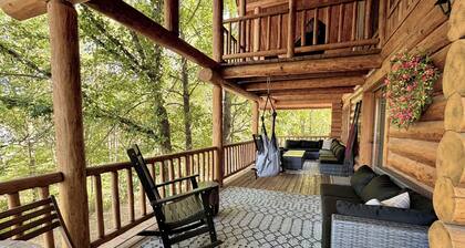 Gorgeous XL Log Cabin in Bloomington, IL! 2 Game Rooms + Hot Tub & Sauna!