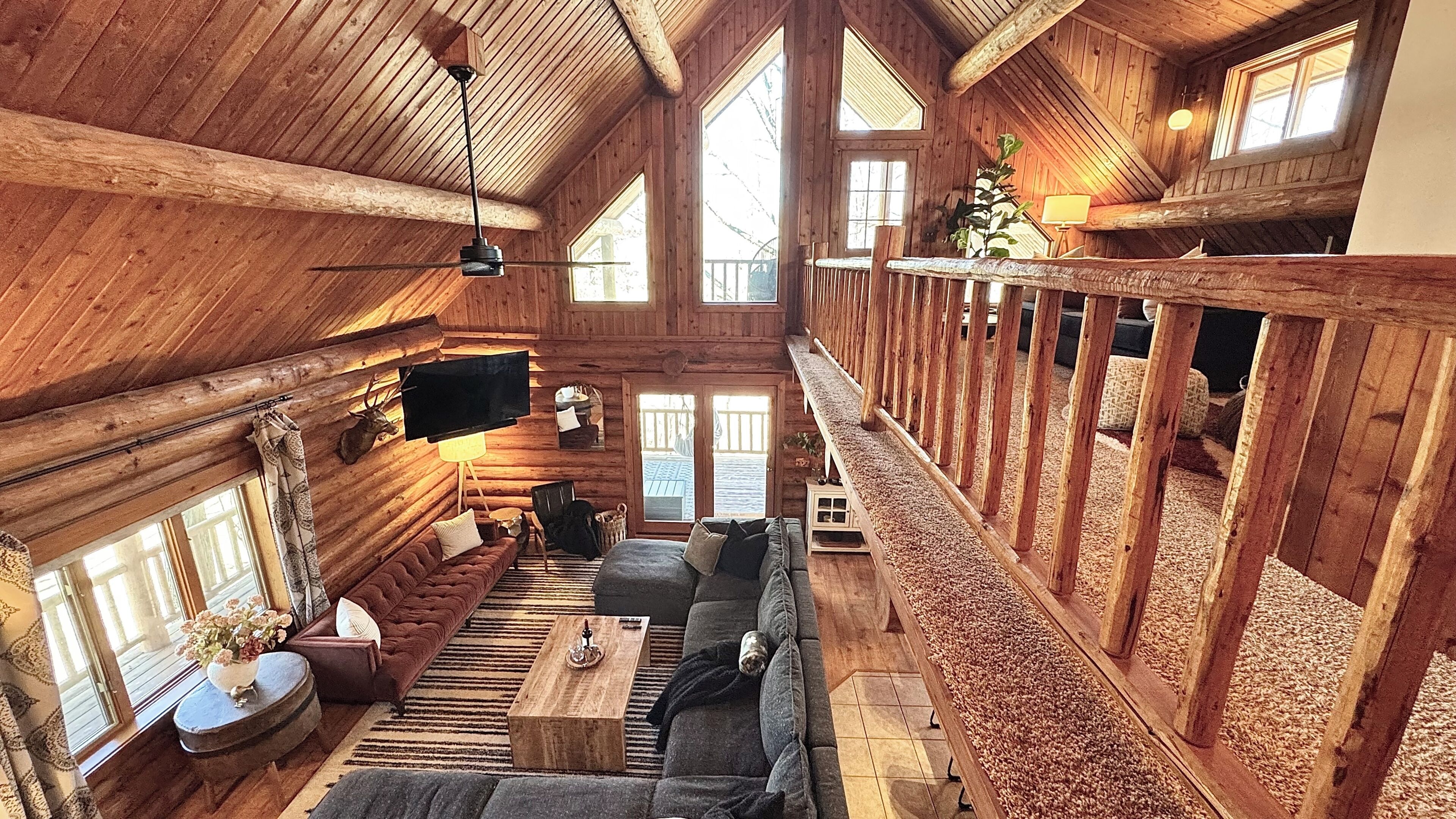 Smart TV, fireplace, video games, foosball