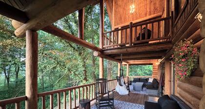 Gorgeous XL Log Cabin in Bloomington, IL! 2 Game Rooms + Hot Tub & Sauna!
