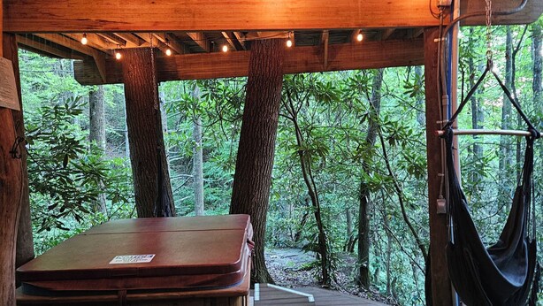 Property grounds - The Hidden Hemlock Treehouse your fall escape!  4x4 required. (Elizabethton)
