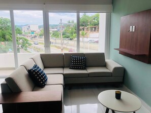 Smart TV, printers - One bedroom condo, 1.5 bath, Full kitchen, two blocks from the beach. (Bucerías)