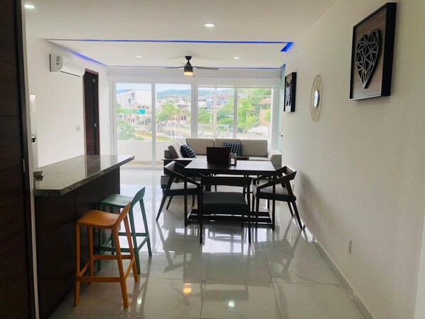 Interior - One bedroom condo, 1.5 bath, Full kitchen, two blocks from the beach. (Bucerías)