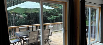 Waterfall View from Secluded 4 Bed Cabin in East Branch, NY with Mountain Views
