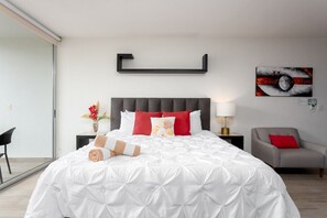 Standard Double Room | Premium bedding, in-room safe, individually decorated - TJ Boutique Suites (Playa del Carmen)