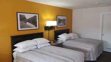 Blackout curtains, iron/ironing board, free WiFi, bed sheets