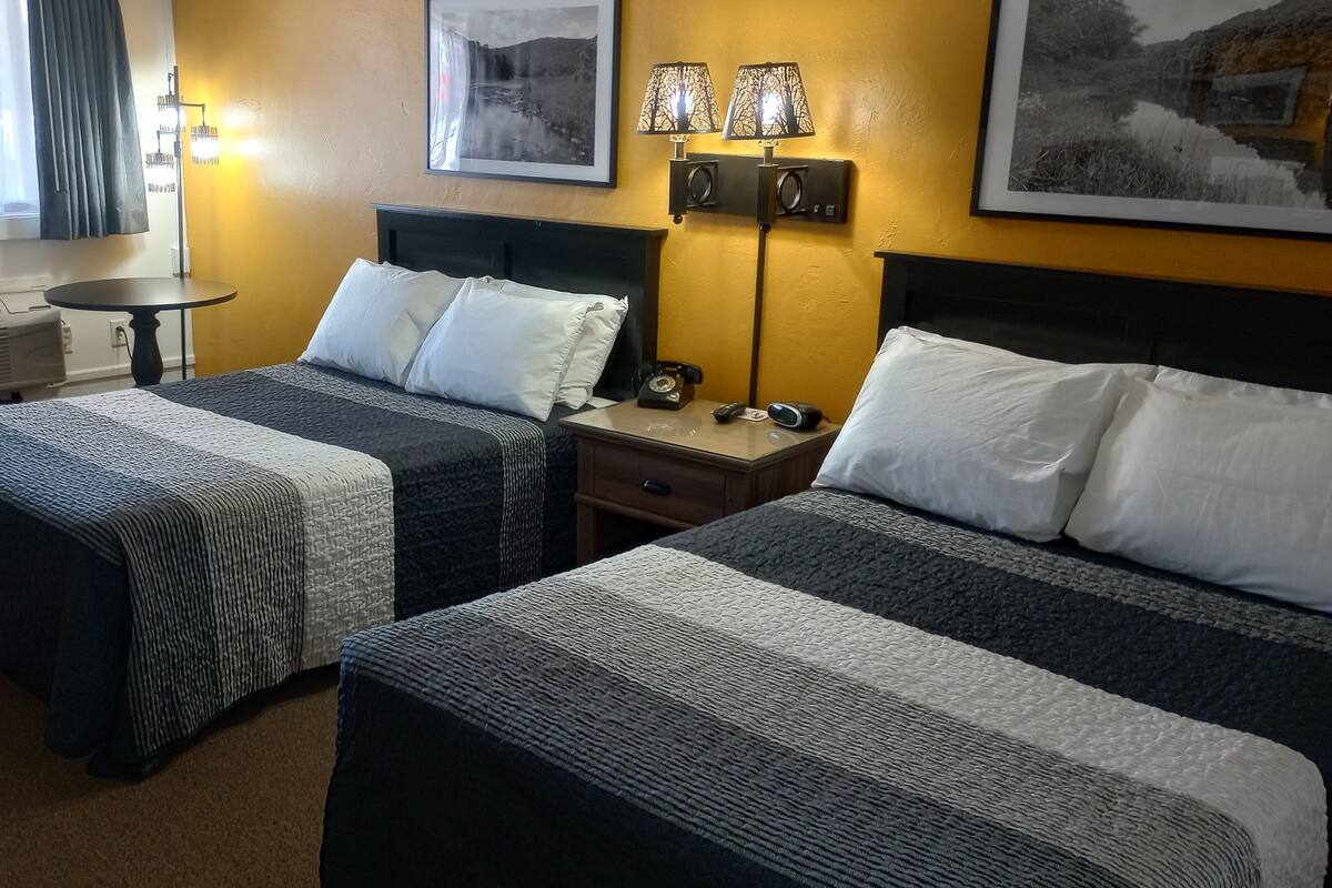 Blackout drapes, iron/ironing board (on request), WiFi (free)