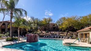 Outdoor pool, a heated pool - Veranda at Ventana Adorable top floor 1-bedroom condo, Dog friendly (Tucson)