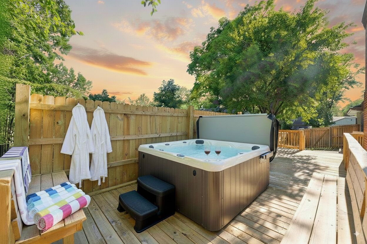 Tina de hidromasaje al aire libre