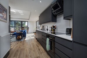 Microwave, oven, dishwasher, toaster