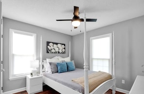 3 bedrooms, iron/ironing board, travel cot, WiFi