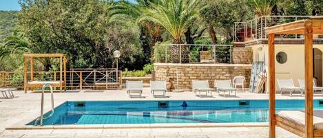 A heated pool