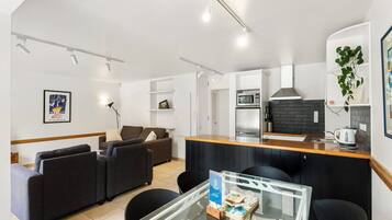 Garden View Oceanfront - Downstairs Two Bedroom Apartment | Living area