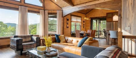 Smart TV, fireplace, foosball, table tennis