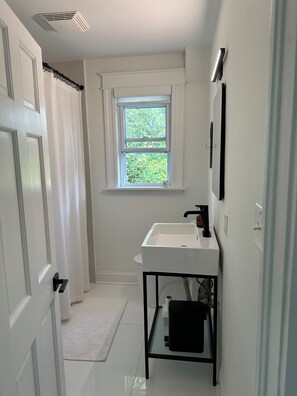 Towels, soap, toilet paper
