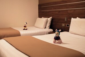 Luxury Double Room, 2 Queen Beds | Down comforters, desk, free WiFi