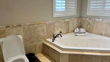 Shower, hair dryer, shampoo