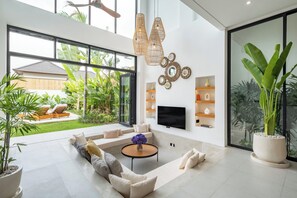 Luxury Villa, Garden View | Living area