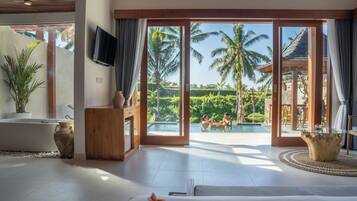 Vila Standar, pemandangan kebun | 1 kamar tidur, seprai premium, minibar, dan didekorasi berbeda-beda