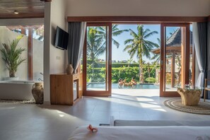 Villa Standard, vista giardino | 1 camera, biancheria da letto di alta qualità, minibar
