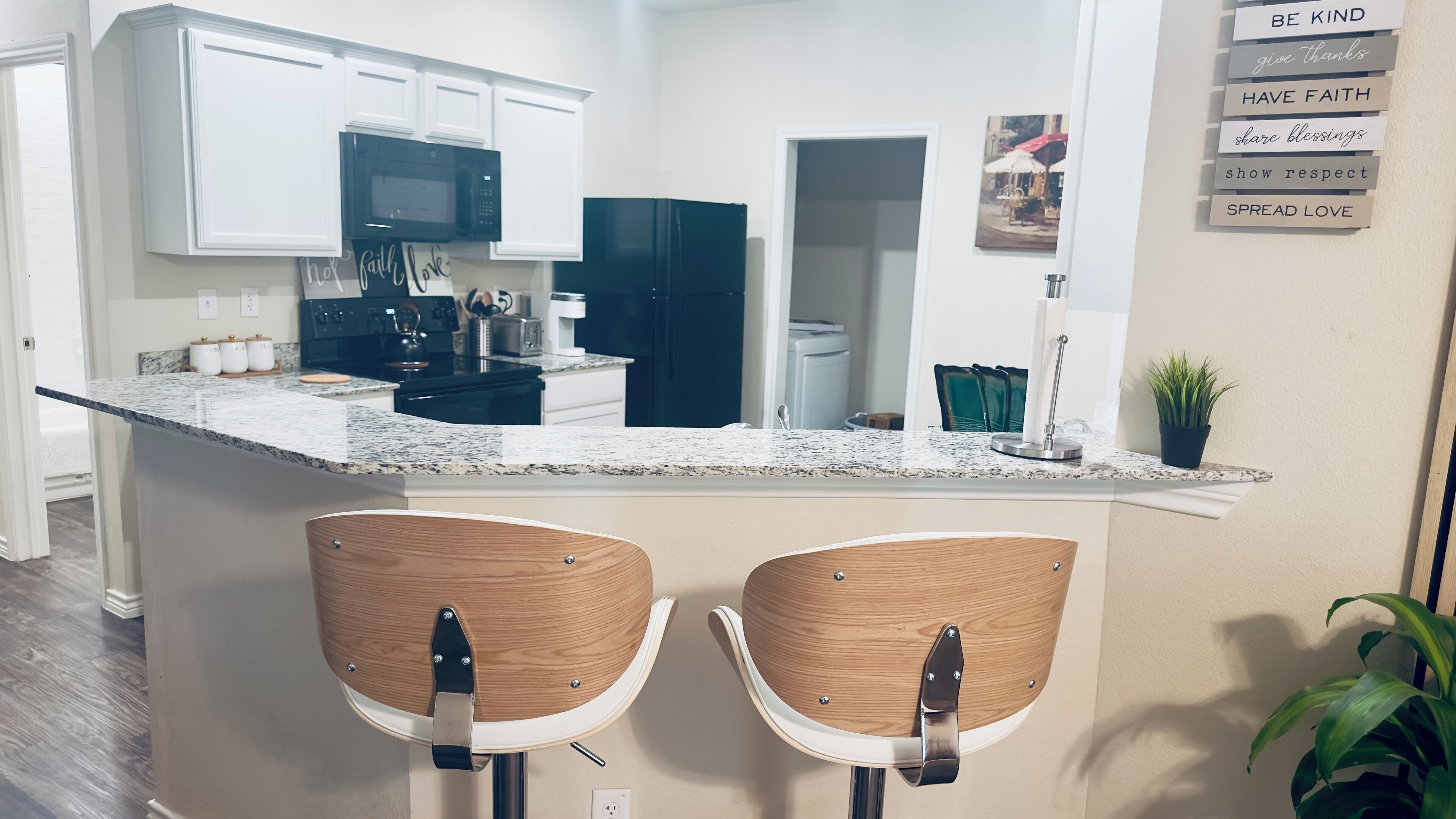 Køleskab, mikrobølgeovn, ovn, kogeplade