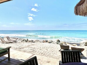 On the beach, sun loungers, beach towels - Magical OceanFront home  in Capistrano Beach. All the comforts of home and more! (Dana Point)