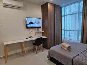 1 bedroom, iron/ironing board, WiFi, bed sheets - Cozy Villa 1 @Kozi Square near General Hospital

 (Kuching)