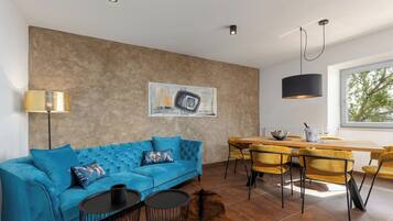 Family House, Multiple Bedrooms, Mountainside (Casa Giuseppe) | Living area | 21-inch flat-screen TV with satellite channels, TV