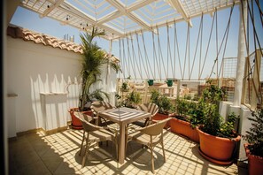 Family Apartment, Non Smoking, City View | Terrace/patio - Arabian Nights - Modern Duplex Villa (6th of October City)