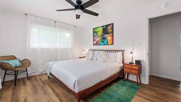 4 bedrooms, iron/ironing board, travel crib, WiFi