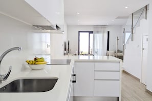Microwave, oven, stovetop, dishwasher