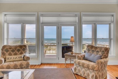 “Beachburgh” at 63 Grand Pavilion|Spectacular Oceanfront Views from Three Decks|Two Living Areas|...