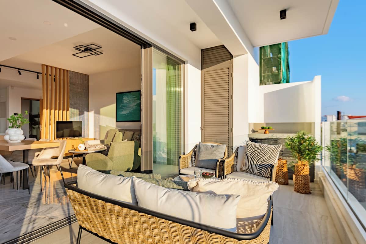 Apartment, 2 Schlafzimmer, Balkon | Balkon