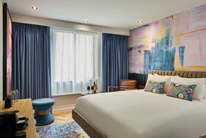 Chambre supérieure, 1 très grand lit (Star) | Coffre-fort pour ordinateur portable, ameublement unique, bureau