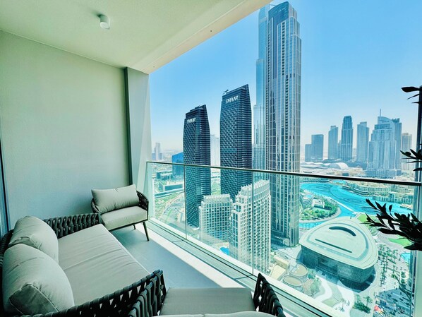 Apartment, Balkon, Stadtblick | Blick auf die Stadt