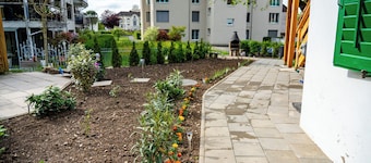 Gemütliche Wohnung mit Terasse und Feuerstelle