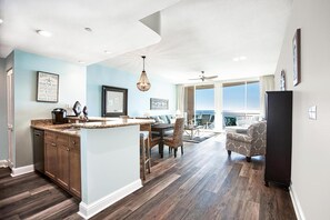 Condo, Multiple Beds (Aqua Resort 905) | Private kitchen | Oven, toaster, cookware/dishes/utensils - Aqua Resort 905 (Panama City Beach)