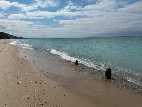 Sun-loungers, beach towels