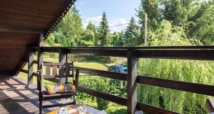 Maison prĂšs du lac Radunskie avec sauna