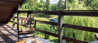 Maison prĂšs du lac Radunskie avec sauna
