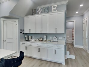 House, Multiple Beds, Patio, Partial Sea View (Ocean Pearl Villa - No Pets Allowed) | Private kitchen | Fridge, microwave, oven, stovetop - Ocean Pearl Villa by Resort Collection (Panama City Beach)