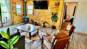 TV connectée, cheminée