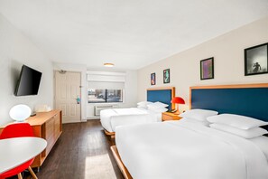 Room, 2 Queen Beds | Pillowtop beds, blackout drapes, iron/ironing board
