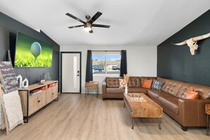 Smart TV, foosball, table tennis