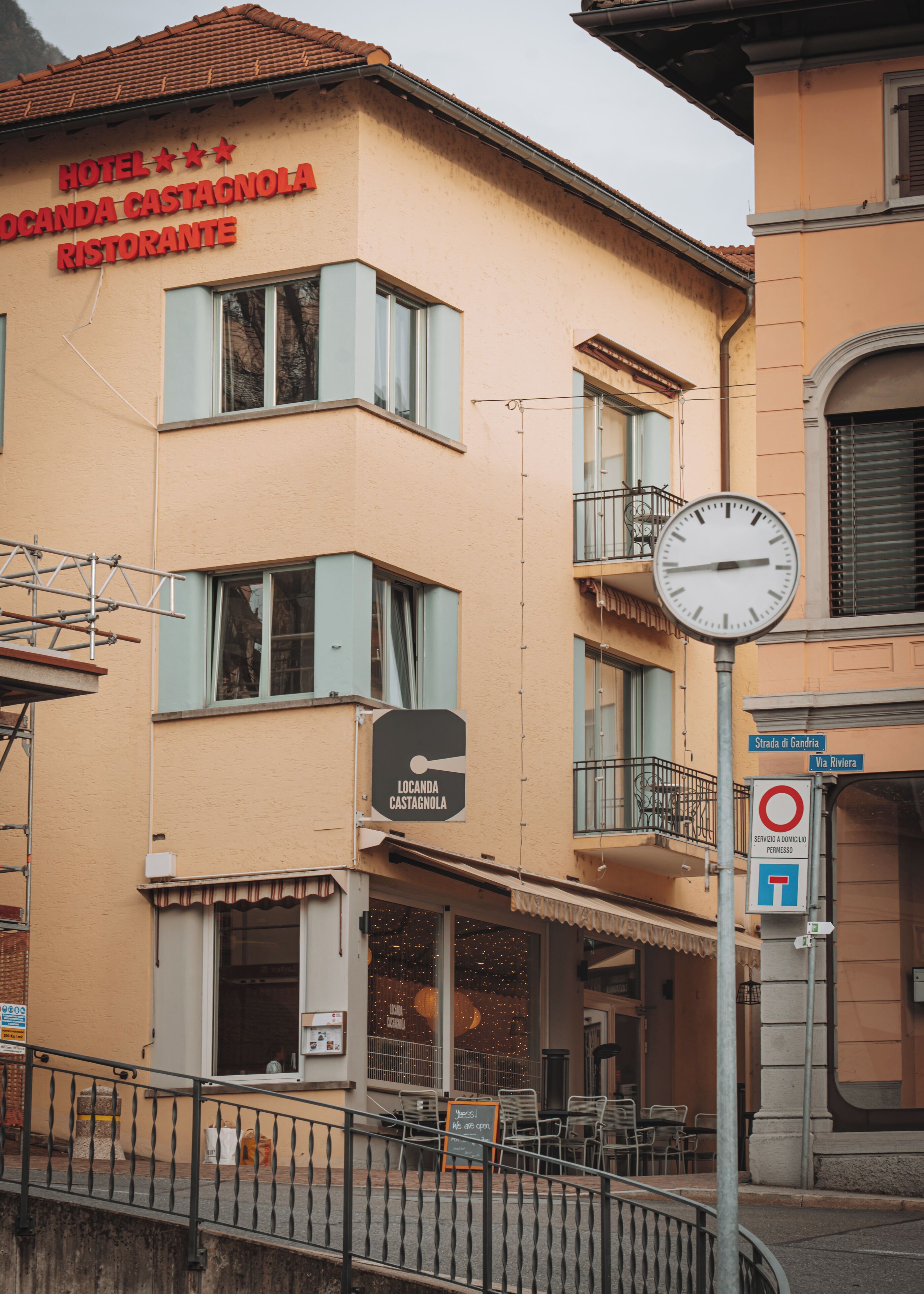 Façade de l’hébergement