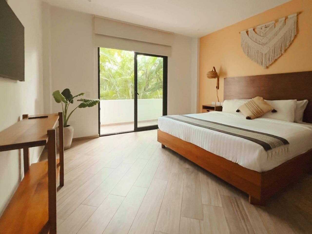 Comfort appartement | 1 slaapkamer, luxe beddengoed, donsdekens, Select Comfort-bedden