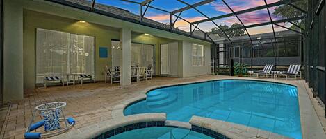 Una piscina climatizada