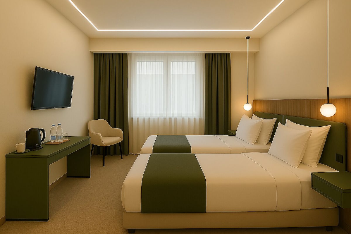 Standard Twin Room, 1 Bedroom, City View