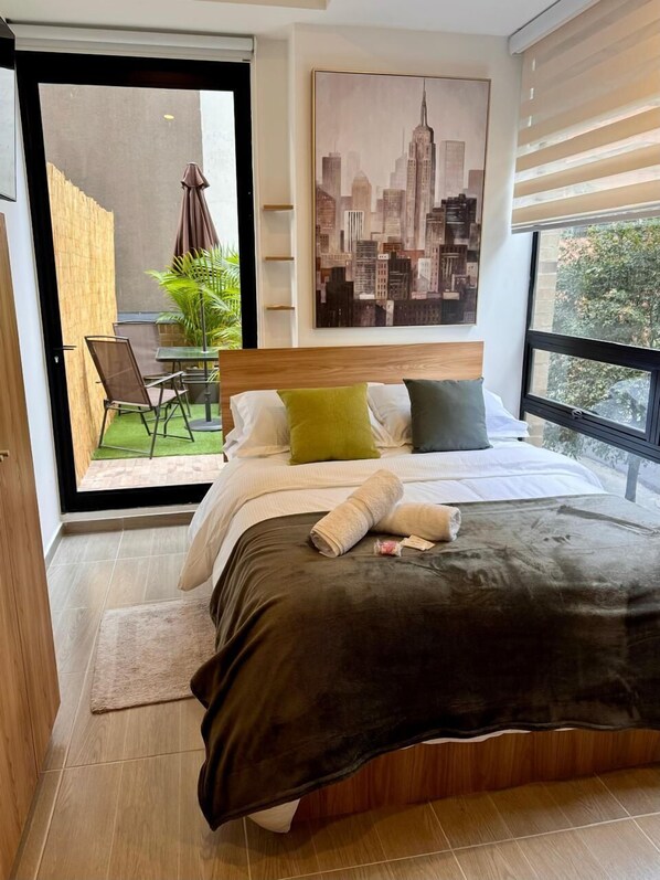 Standard Apartment, City View | 1 bedroom, iron/ironing board, free WiFi - 203-Oasis Urbano Con Terraza (Bogotá)