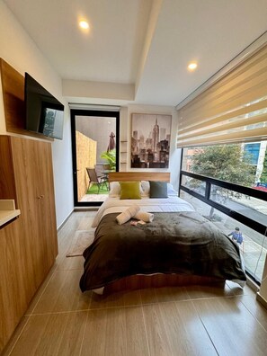 Standard Apartment, City View | 1 bedroom, iron/ironing board, free WiFi - 203-Oasis Urbano Con Terraza (Bogotá)