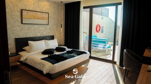 Luxury Apartment, 2 Bedrooms, Sea View | 2 bedrooms, Egyptian cotton sheets, premium bedding, Select Comfort beds - Sea Gate Resort (Sweimeh)